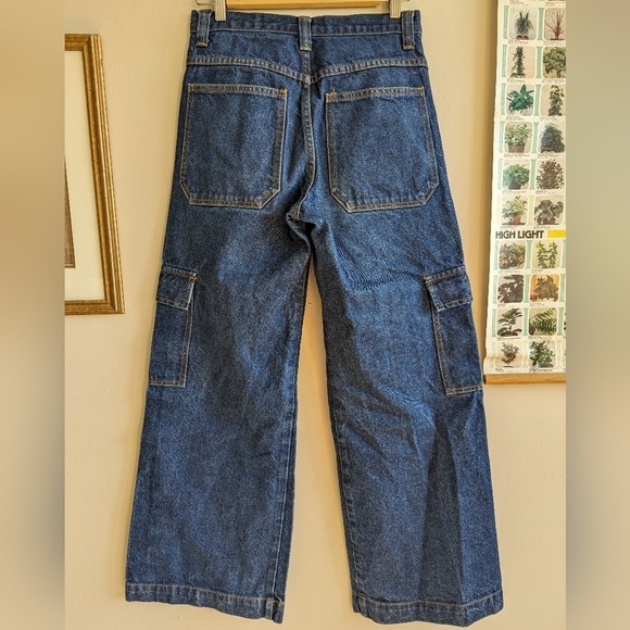 Brandy Melville Denim - John Galt/Brandy Melville RR157 Wide Flare Carpenter Cargo Jean